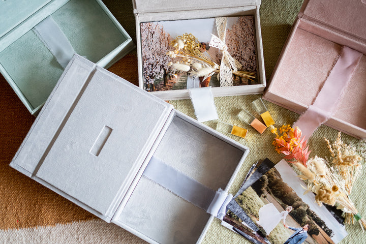 Stoffbox fotos Wildlederbox