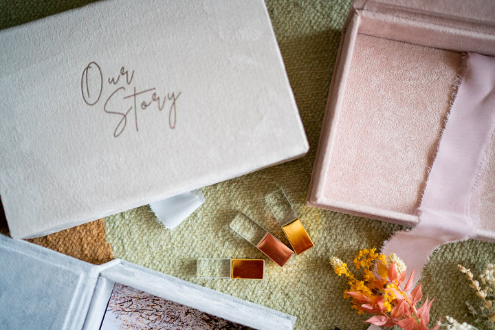 Stoffbox fotos Wildlederbox