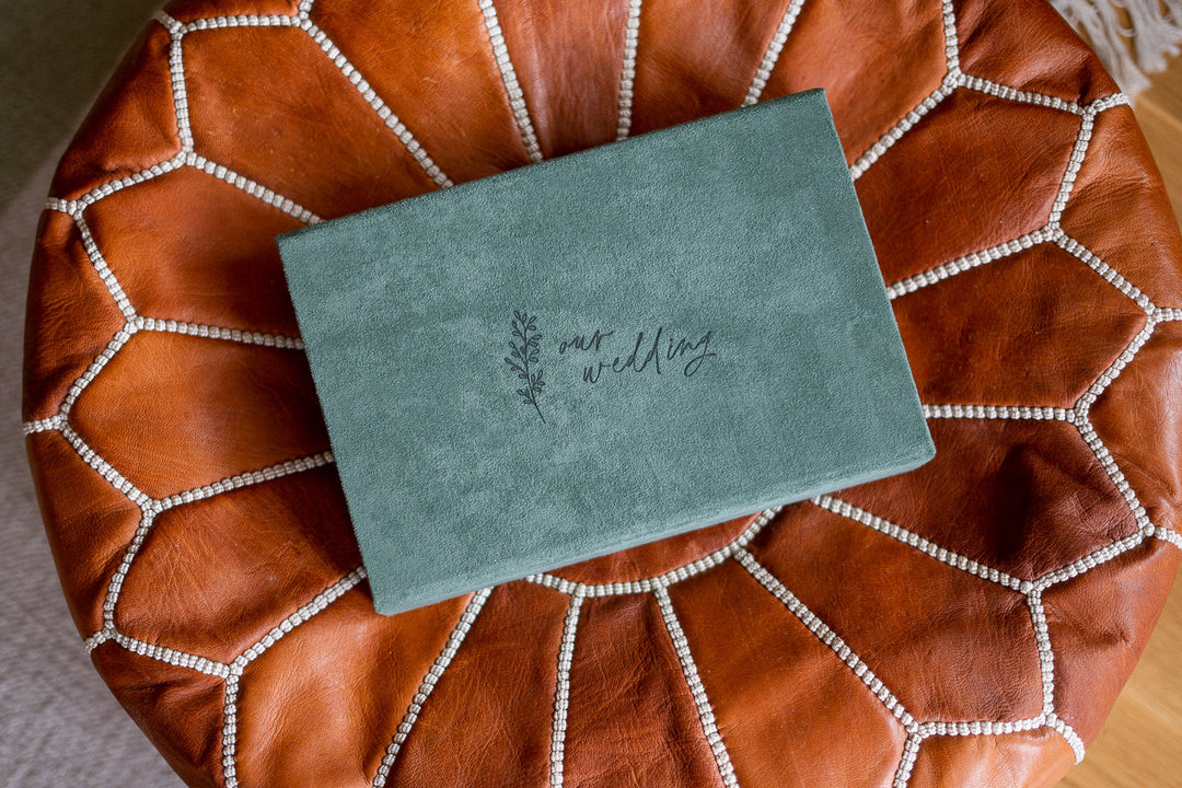 Stoffbox fotos Wildlederbox