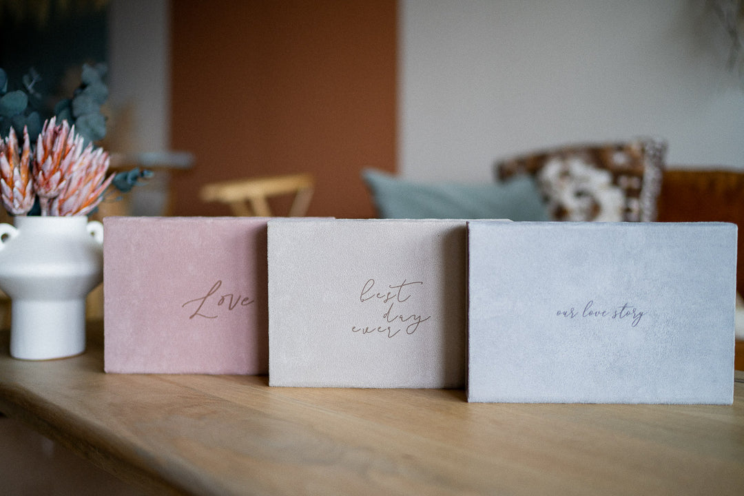 Stoffbox fotos Wildlederbox