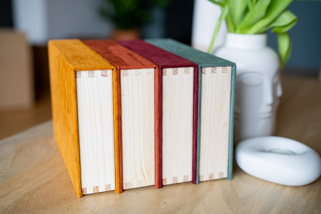 Stoffbox Holzbox für Fotos