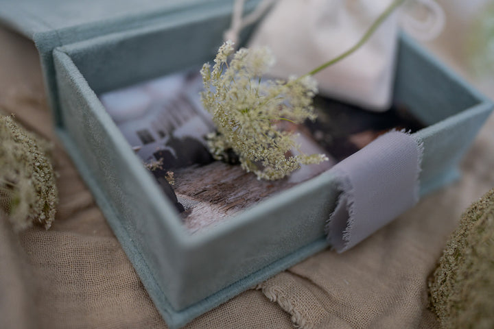 Wildlederboxen für Fotos 10x15cm (vegan)