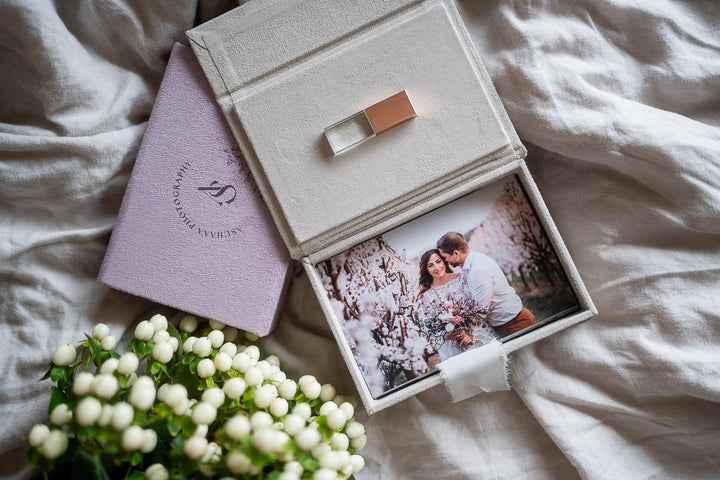 Wildlederboxen für Fotos 10x15cm (vegan)