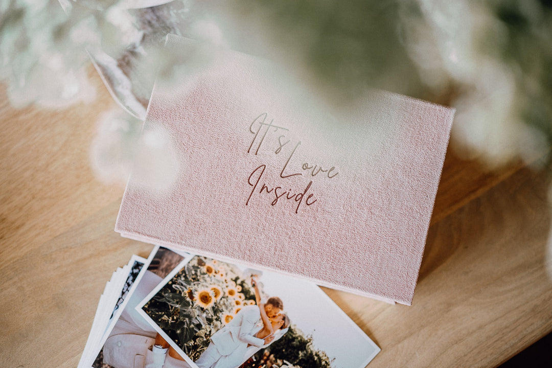 Velvet Book - Holzbox mit Stoffdeckel für Fotos 13x18cm