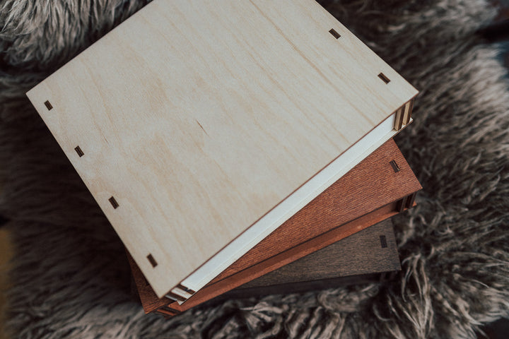 Holzbox mit Deckel für Fotos 13x18cm